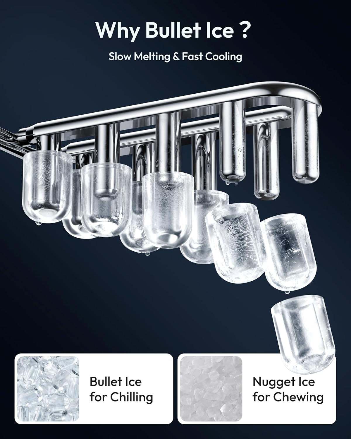 Countertop Ice Maker with Handle, 26lbs Ice Per Day, 9 Cubes Ready in 6 Minutes, Auto-Cleaning Portable Ice Maker with Basket & Scoop, Ideal for Home, Kitchen, Camping & RV